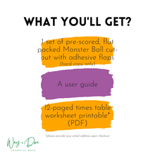 Load image into Gallery viewer, Times Table Monster Ball